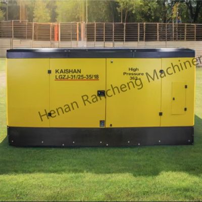 Compressore d'aria a vite diesel da 25 bar 1107 cm3 per pozzi d'acqua con 400 CV Yuchai