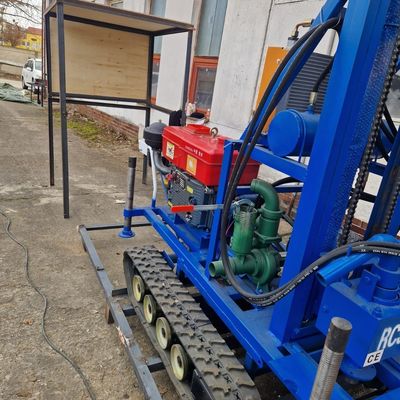 Macchina portatile per la perforazione di pozzi idrici di 160 m alimentata da un motore da 35 CV