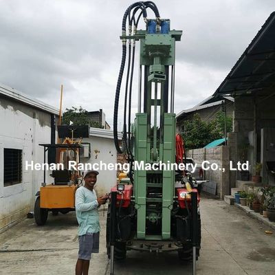 200m Trattore montato in acqua profonda pozzo di trivellazione Rig 45HP Motore diesel idraulico acqua pozzo di trivellazione macchina