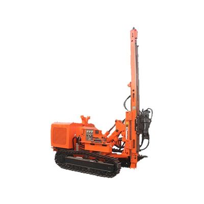 84KW Crawler montato a pilotaggio solare 4 cilindri 20 - 100m profondità di foratura