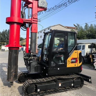 Mini piattaforma di perforazione rotante idraulica da 10 m di profondità Motore diesel Kubota Peso 9,3 T